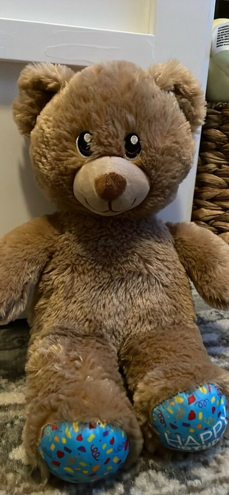 Build a bear happy birthday brown bear