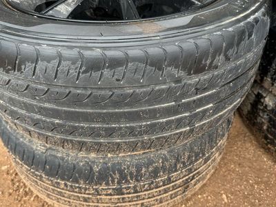Set of Black Multi-Spoke Wheels with 205/55R16 Tires - Used