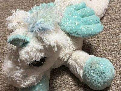 Assorted Stuffed Animals Plush Toys - Unicorn, Squirrel, Dragon, Caterpillar - Used Condition