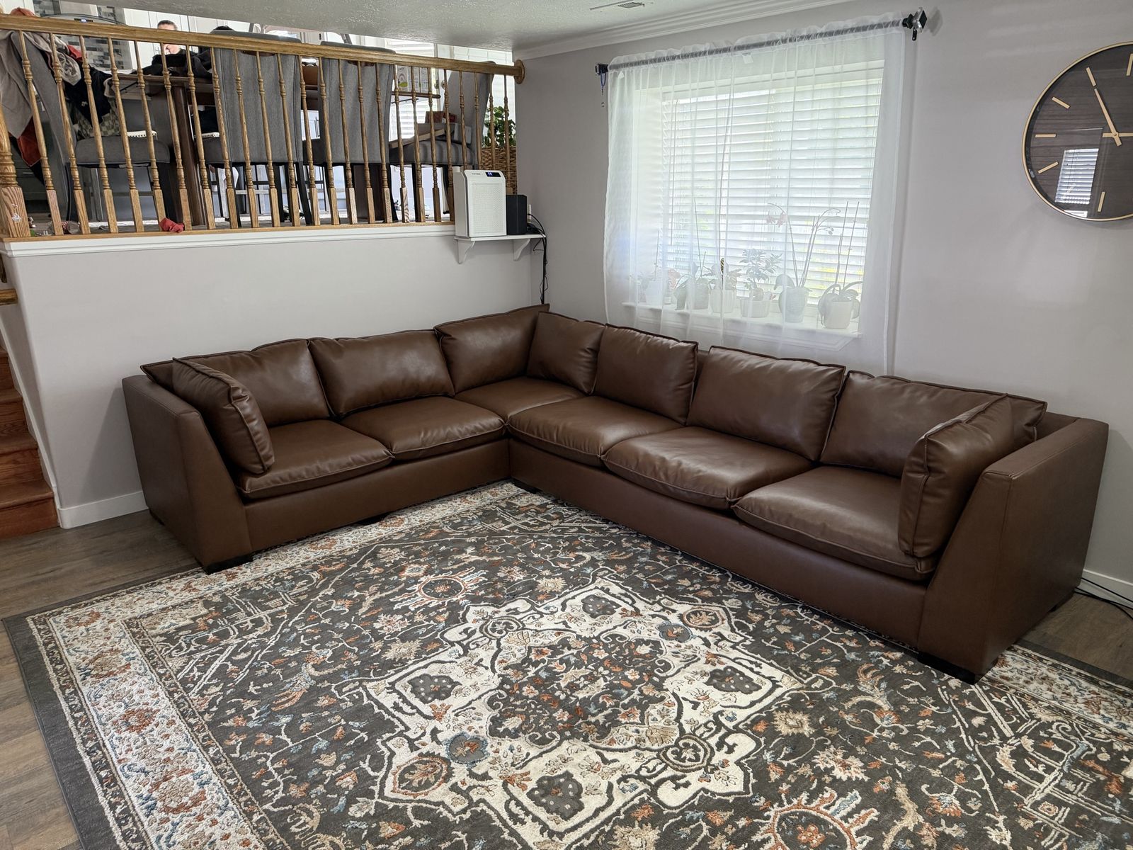 6 seat L shape sectional 10.5x8.5ft