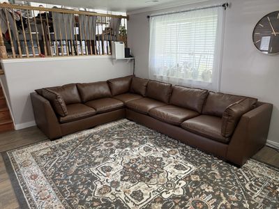 6 seat L shape sectional 10.5x8.5ft