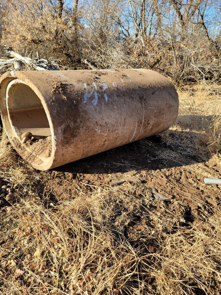 Large Concrete Culvert Pipe - Approx. 4' tall x 6' wide x 8'  Long