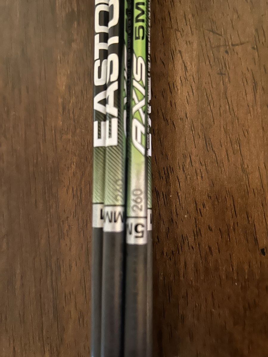 Easton Axis 5mm 260 Match Grade Uncut
