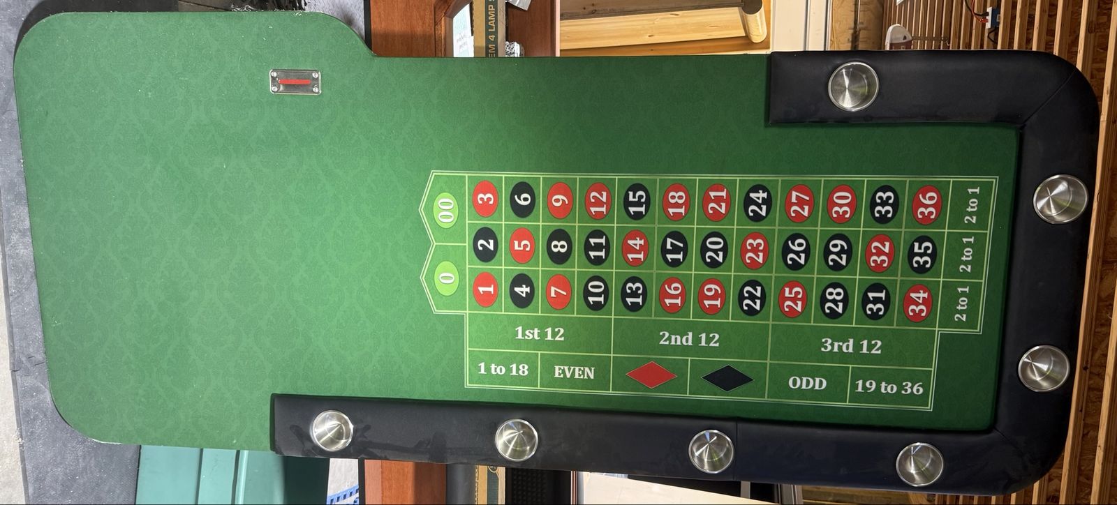 Roulette table