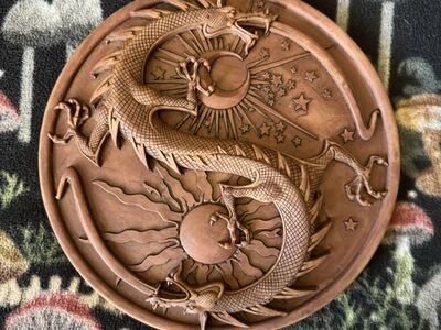Yin Yang Dragon Wall Art