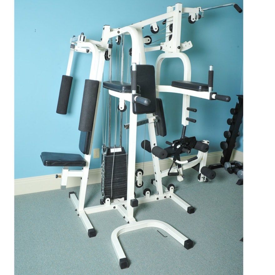 Image516V Multi-Station Home Gym Fitness Machine with Weight Stack