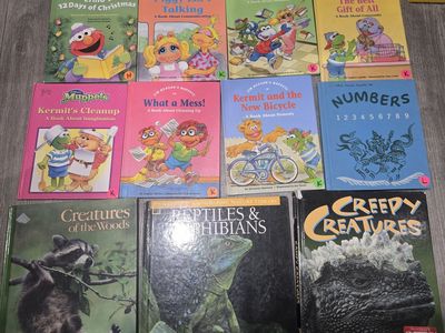 Children's Book Lot - 92 booksTitles including Sesame Street, Dr. Seuss, Disney, Scholastic, Educational & Fiction