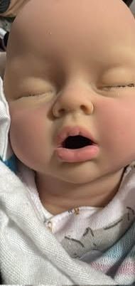 Realistic full body silicone Baby Doll with Pacifier and Blanket Accessories