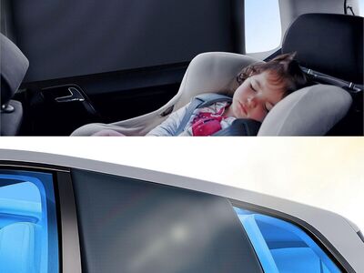 NEW Car Window Shades Breathable Car Shade for Back Window Universal Fit for SUV, Sedan, 2 Pack