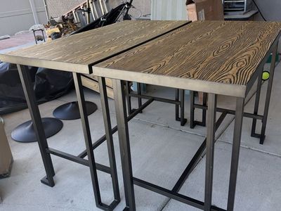 Antique Brown LumiSource Wood Roman Counter Table