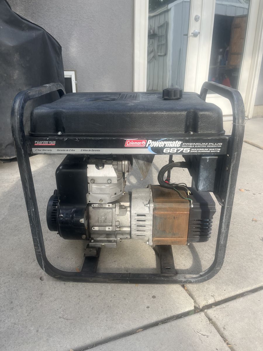 Coleman Powermate 6875 Premium Plus Portable Generator 11.0 HP Tecumseh Engine