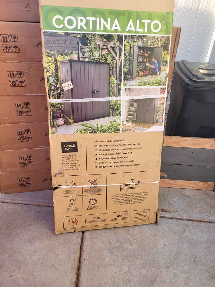 Keter Cortina Alto 50cu.ft Outdoor Vertical Lockable Shed**