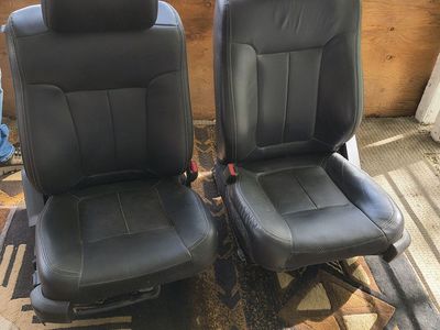 Black leather seats F150