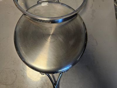 Henckels 12 Inch Stainless Steel Fry Pan Skillet with Glass Lid 18/10
