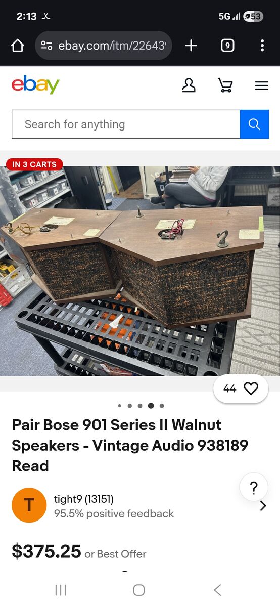 BOSE 901 SERIES II WALNUT SPEAKERS
