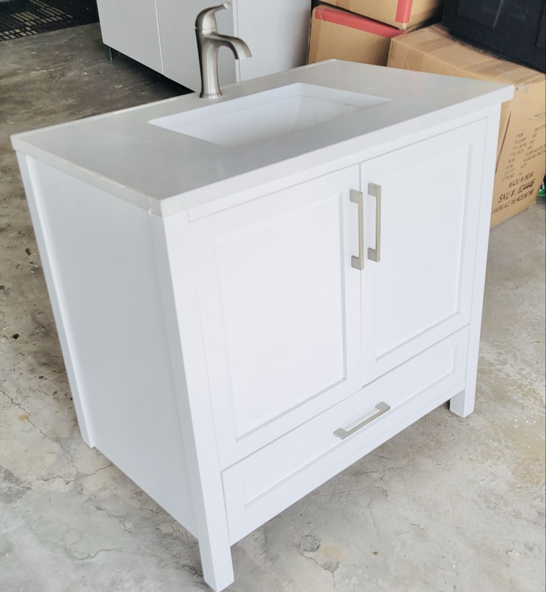 Bathroom Vanity 36” with Sink and Faucet