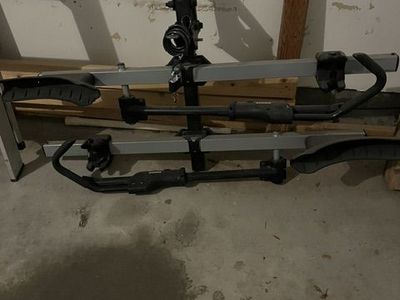 Heavy-Duty Platform Style Bike Rack for 2 Bikes - Hitch Mounted, Tilting Design (Gold Gym XR 6.1)
