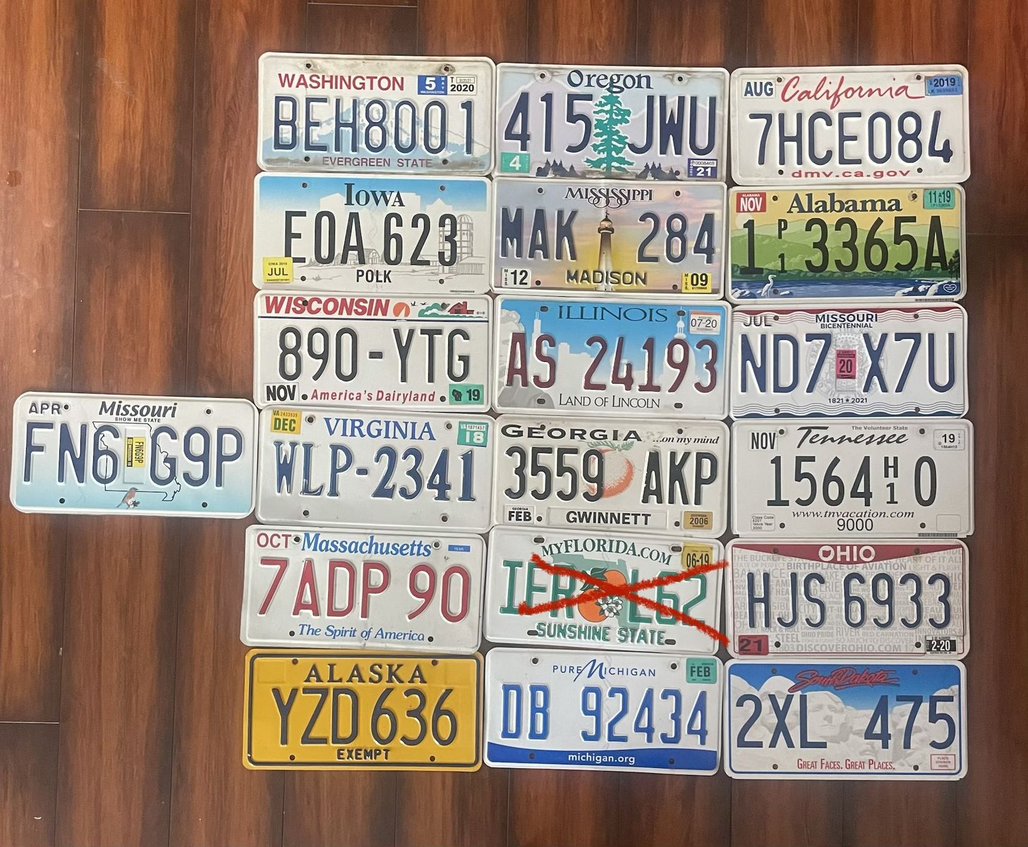 Collectible License Plates