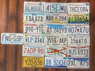 Collectible License Plates