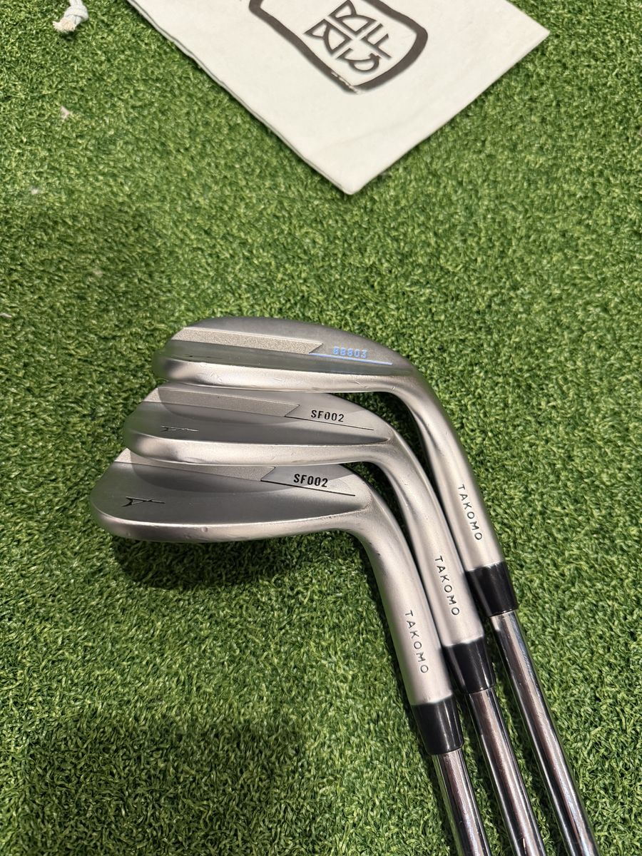 Takomo BB803/SF002 Wedge Set 54.10f/58.12V/60.12V KBS Tour 120 Stiff Excellent