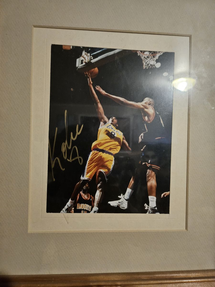 Signed Kobe Bryant Photo