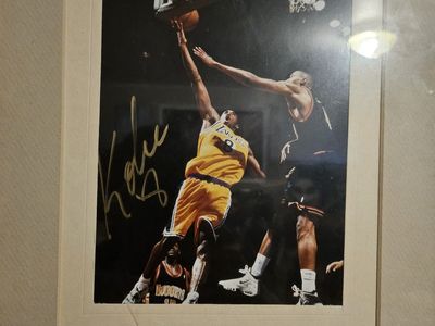 Signed Kobe Bryant Photo