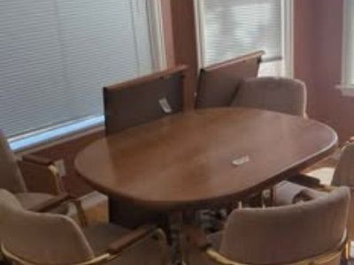 dining room table with 6 chairs