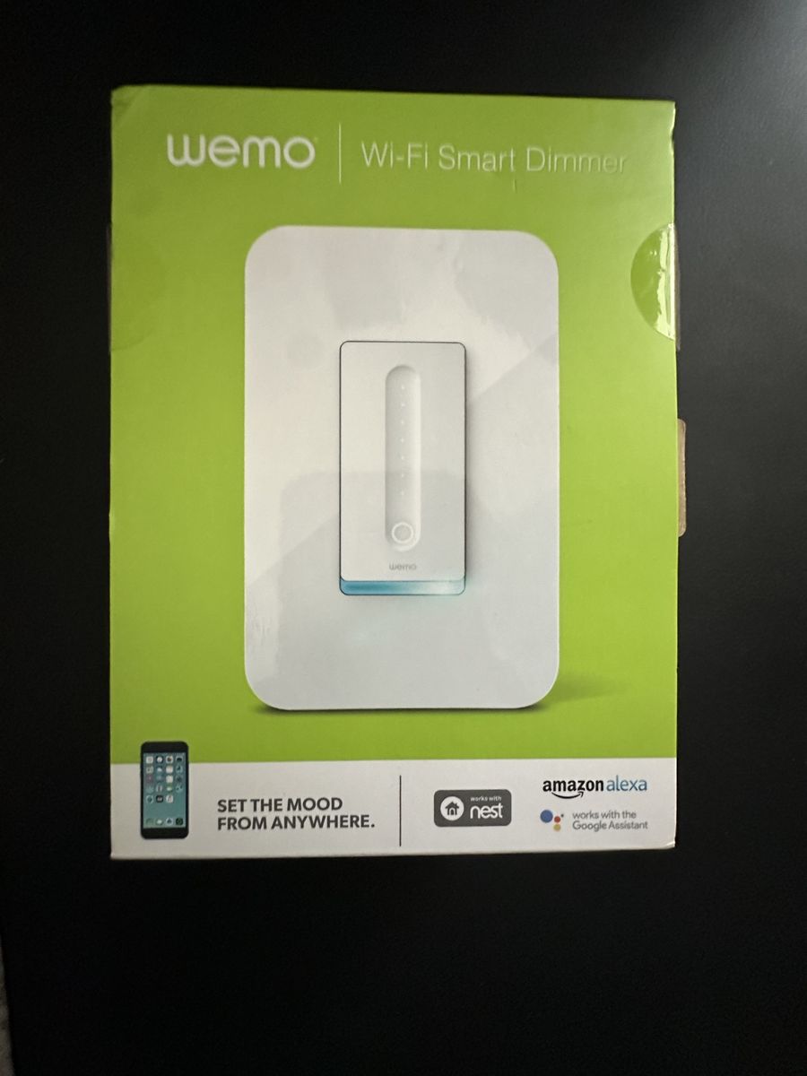 Wemo Wi-Fi Smart Dimmer Switch New in Box