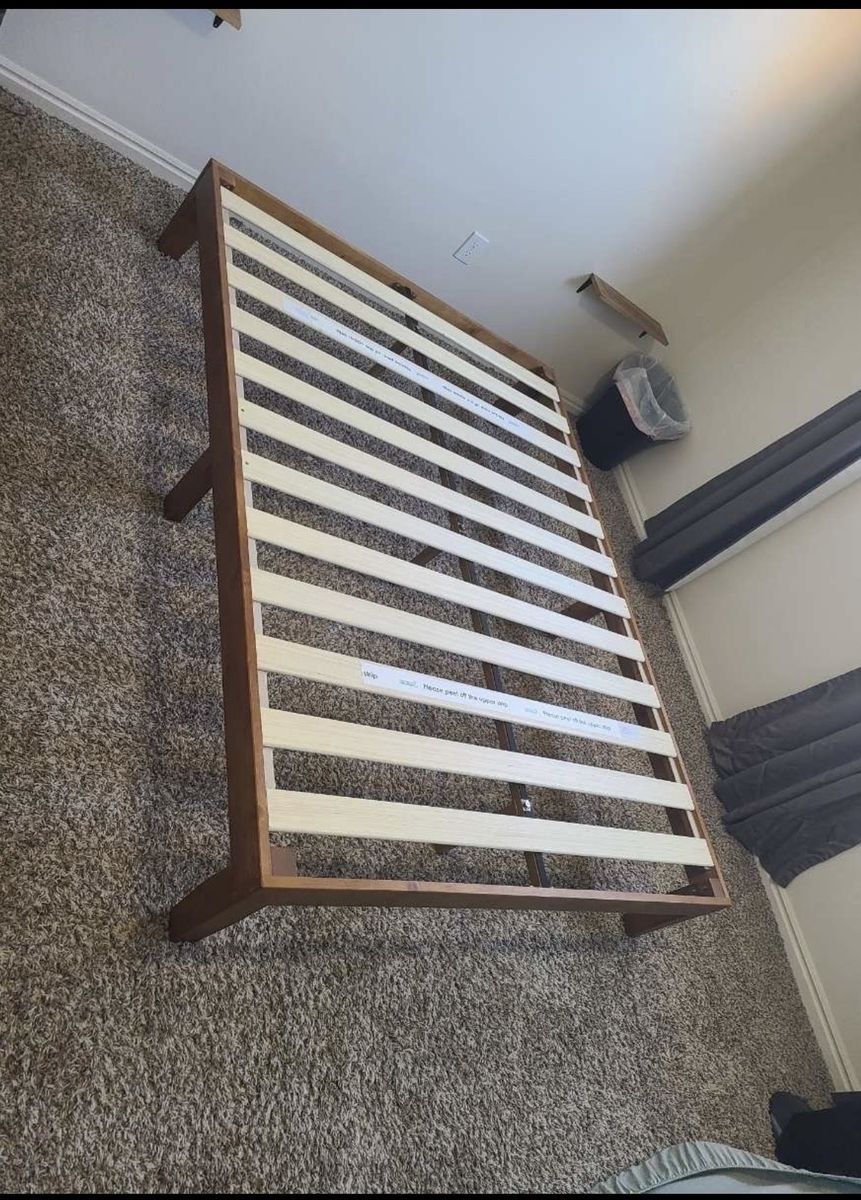 Wooden bed frame Full