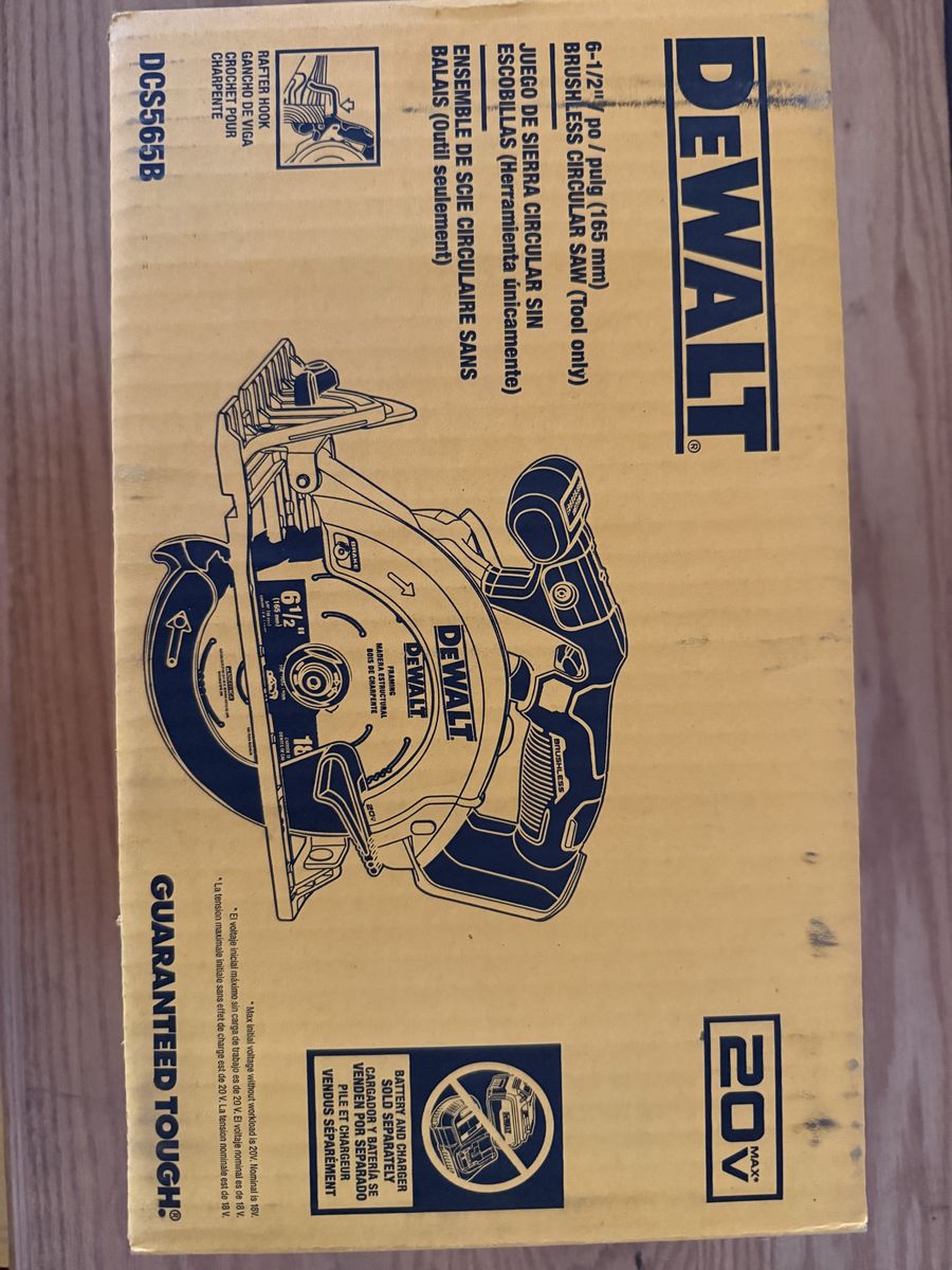 DEWALT DCS565B 20V MAX 6-1/2" Brushless Cordless Circular Saw (Tool Only)
