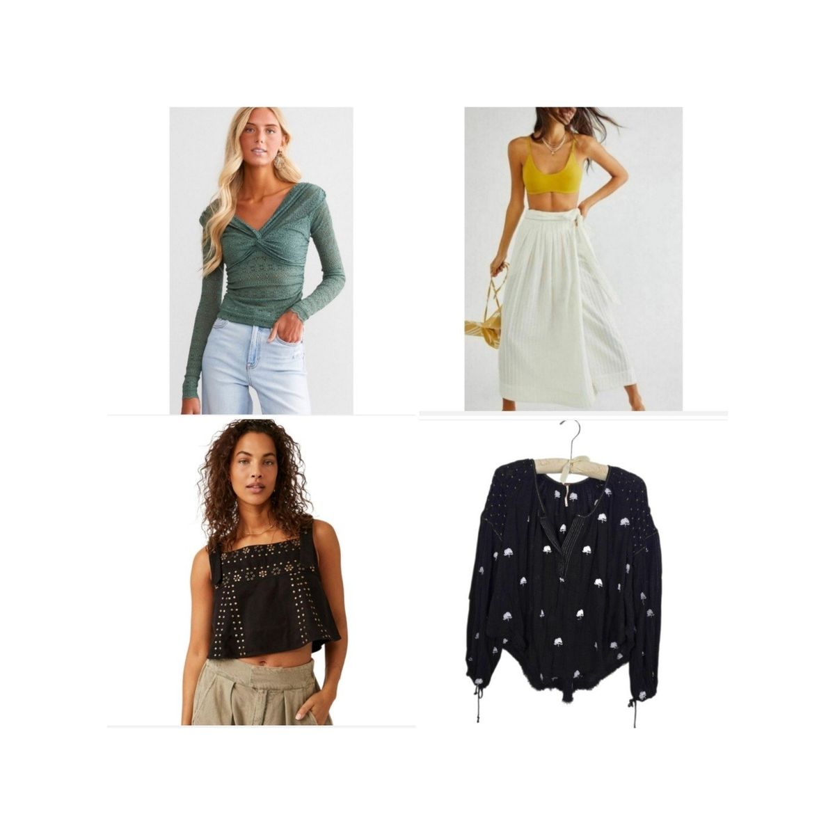 Free People Boho Bundle (4 Pieces – XS–S) Summer / Festival