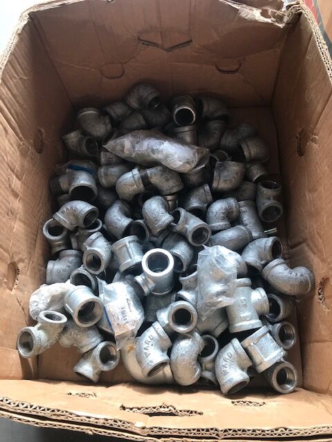 Plumbing 3/4 galvanized fittings