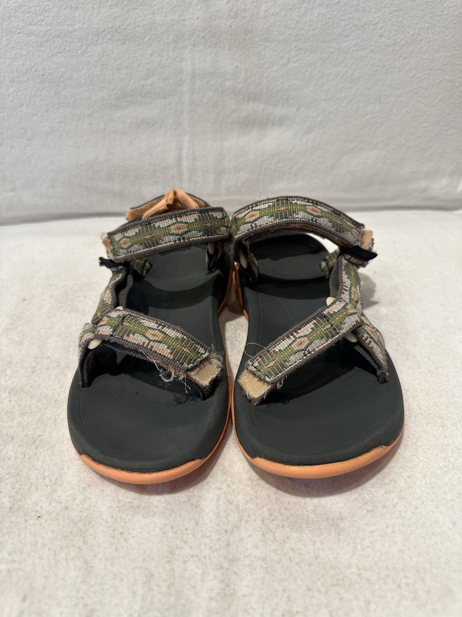Teva toddler size 12 green/peach sports sandals