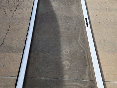 Heavy Duty 80" x 36" white locking screen door