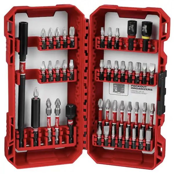 Milwaukee SHOCKWAVE Impact Duty Alloy Steel Screw Driver Bit Set (45-Piece)