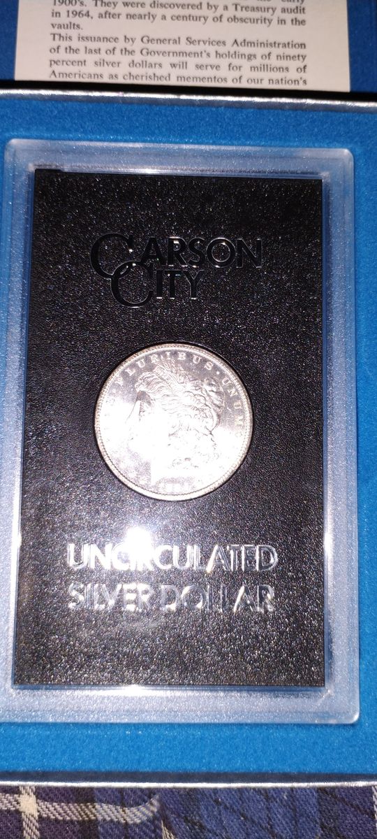 Carson City Morgan silver dollar in GSA 