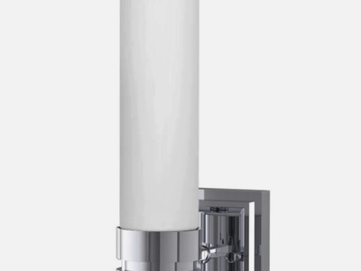 New Bathroom Sconce with Frosted Glass Shade