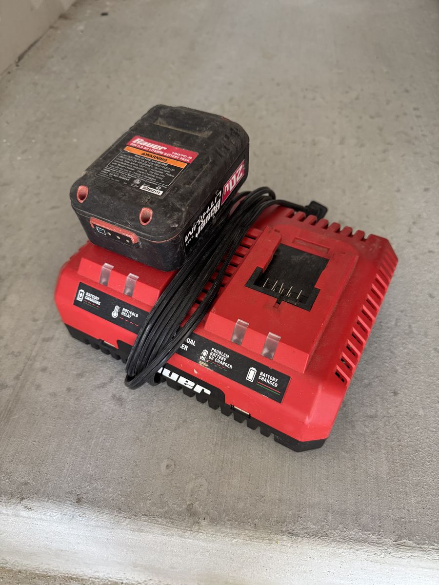 Bauer 20v Battery And Dual Charger