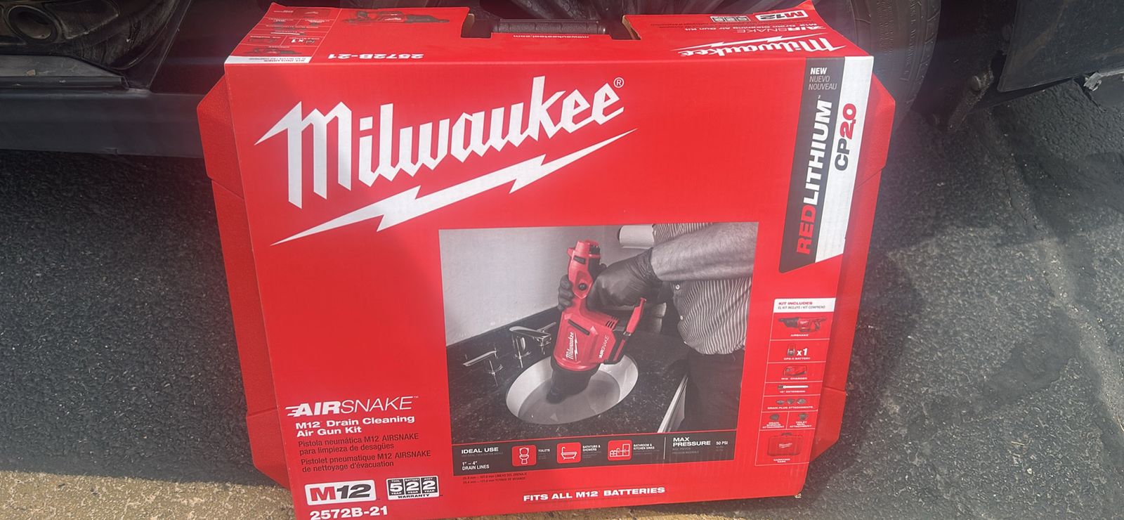Milwaukee m12 air snake plumbers
