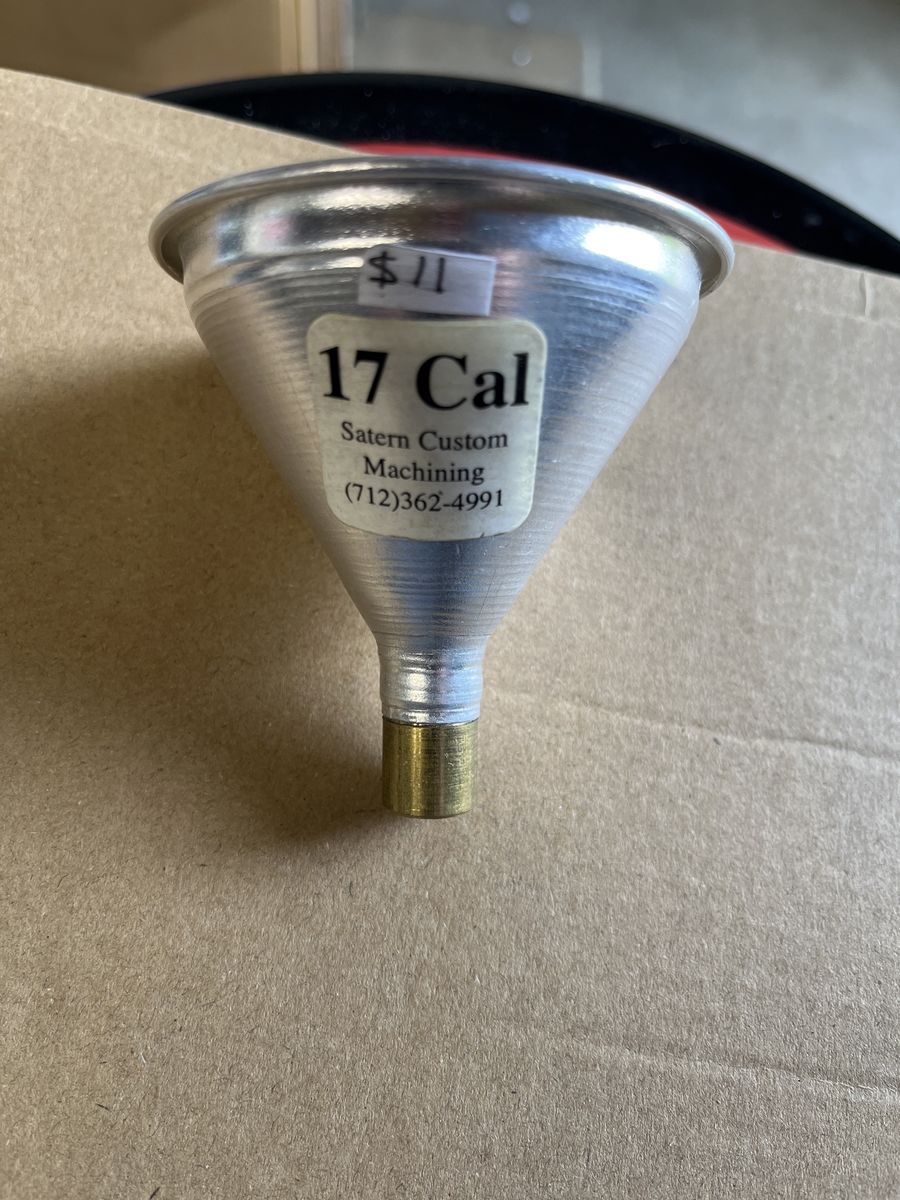 17 cal powder funnel.