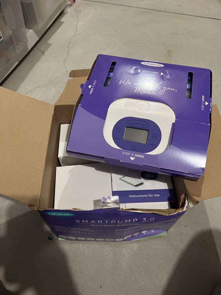 New Never Use Lansinoh Smart Pump 3.0 Breast Pump