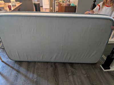 Used Twin Size Mattress - Good Condition, Floral Pattern