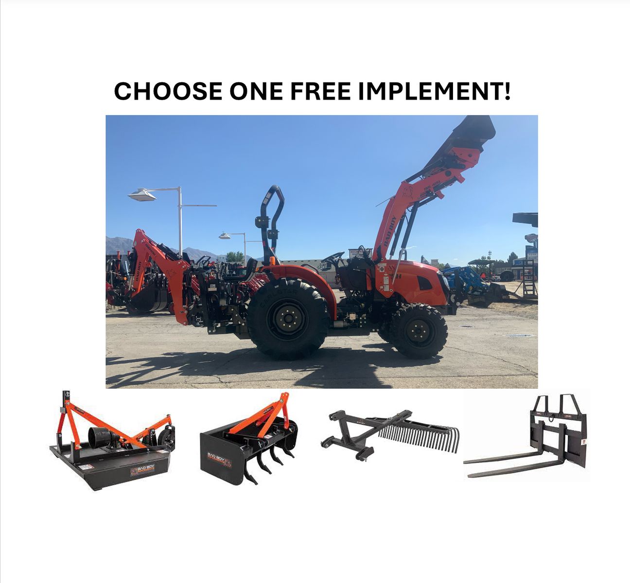 Bad Boy 4035H Tractor Loader Backhoe
