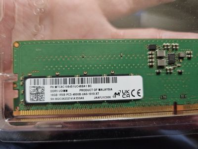 16 GB DDR5 ram 4800 mhz for desktop