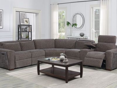 BRAND NEW! Full Power Adjust Gray Sectional