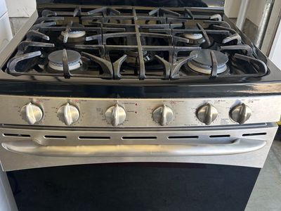 GE Profile Stainless Steel Gas Range Oven - 5 Burner and 2nd lower oven drawer
