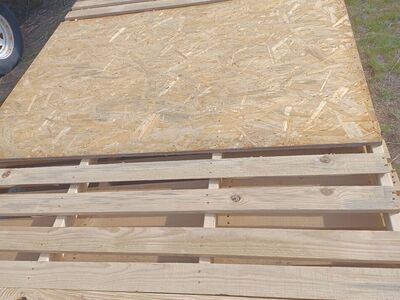 103x70 Super Large Wood Pallet with wafer wood center – Lumber