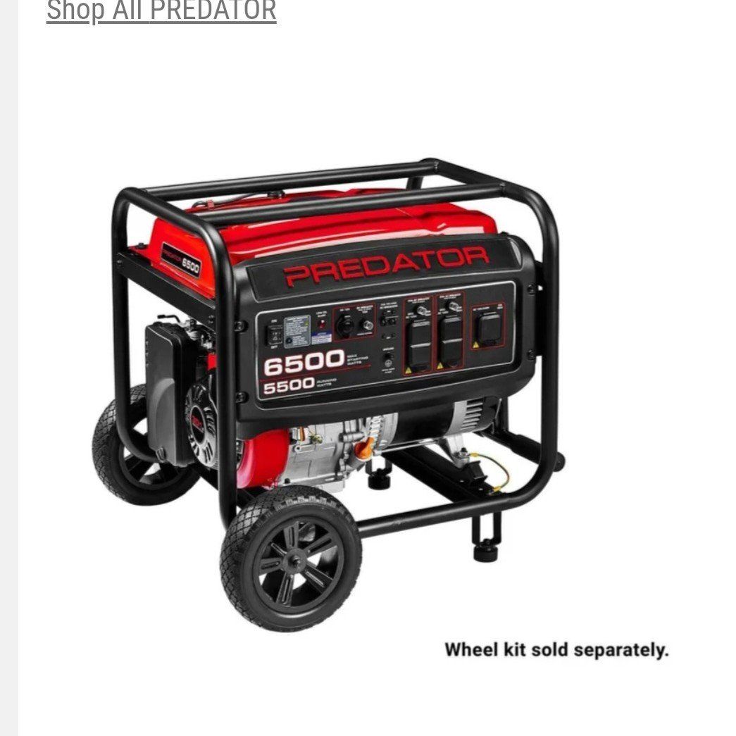 predator 6500 generator