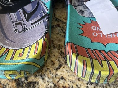 Ground Up Star Wars The Mandalorian Comic Print Slide Sandals Size 12 New