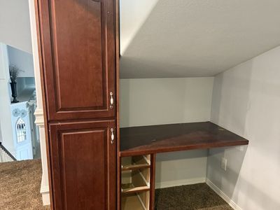 Custom Desktop with cupboards & drawers